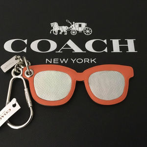 NWT COACH ORANGE POP ART SUNGLASSES KEYCHA…